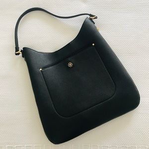 Ann Taylor black slim/expandable handbag